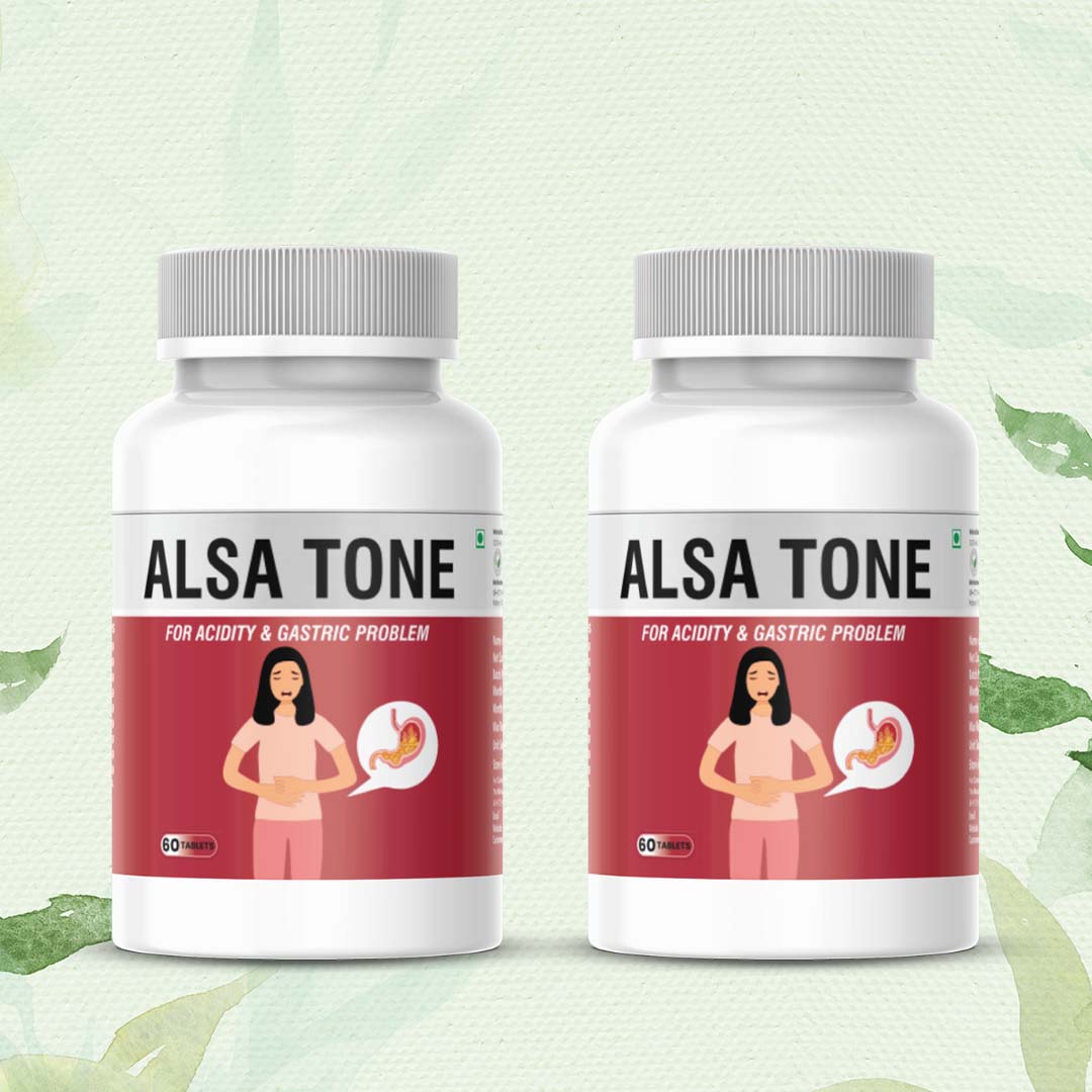 Alsa Tone Tablet - 60 Tablets ( 15 Days Pack ) for Gas & Acidity