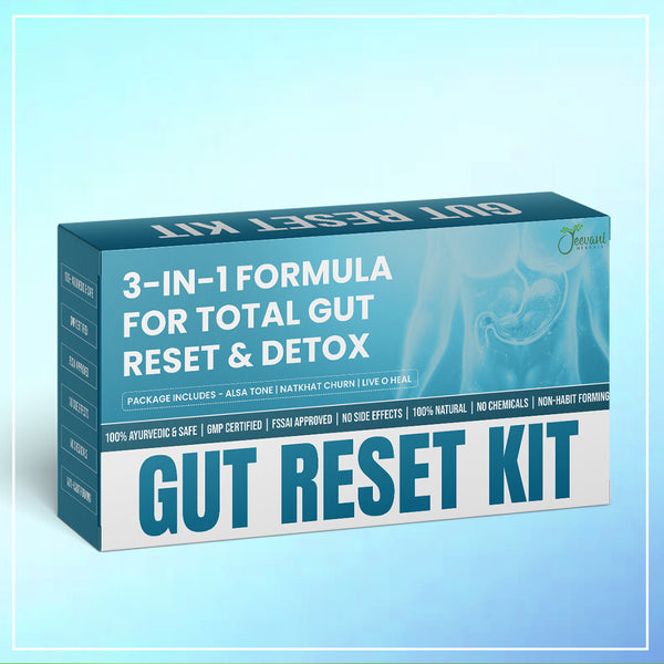 Gut Reset Kit – Ayurvedic 3-in-1 Formula for Total Gut Detox & Reboot