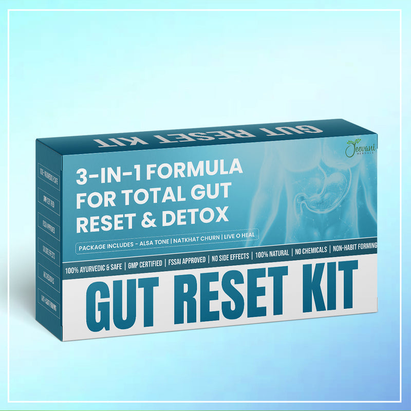 Gut Reset Kit – Ayurvedic 3-in-1 Formula for Total Gut Detox & Reboot