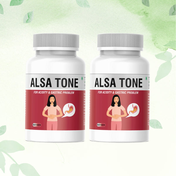 Alsa Tone Tablet for Gas & Acidity Relief - 120 Tablets ( 30 Days Pack)