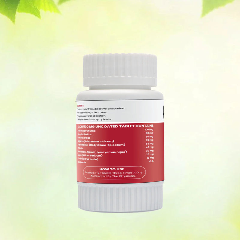 Alsa Tone Tablet - 60 Tablets ( 15 Days Pack ) for Gas & Acidity